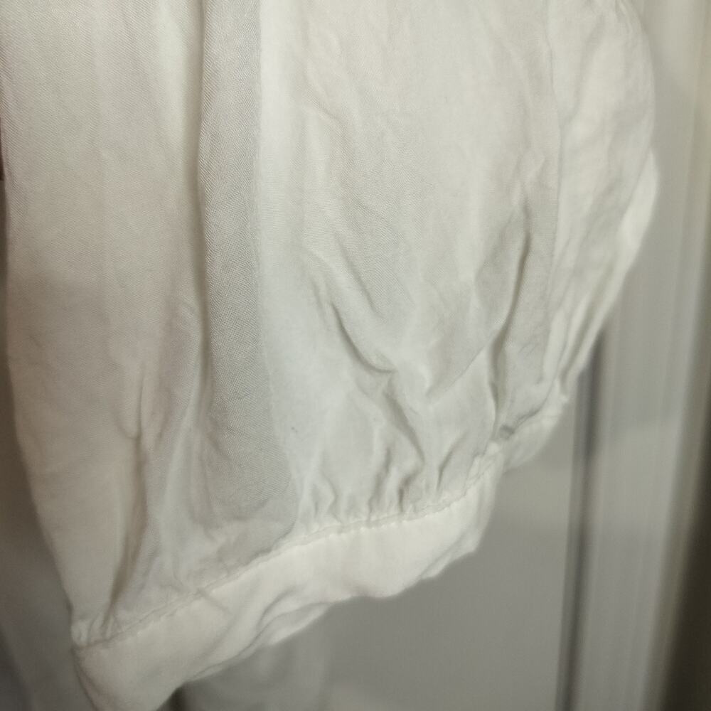 4654) Andree by Unit White Floral Embroidery Boho Cottagecore Tunic Top 1X - Picture 5 of 8